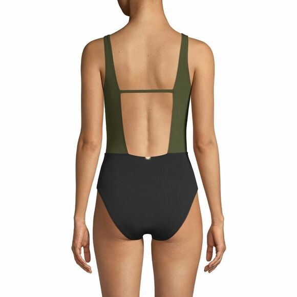 New! AMORESSA MIRACLESUIT V-Neck Women's One-Piece Swimsuit Bathing Suit Size 10 - Picture 4 of 8